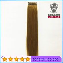 Wholesale Unprocessed 18inch #144 Straight Hair Ironable Brazilian Top Quality Human Virgin Hair Knot Thread Hair Extensions Remy Hair